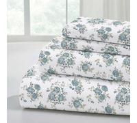 Modern Threads Printed 4-Piece Extra Soft Bedding Sheets & Pillowcase Set, Deep Pocket up to 16 inch Mattress Forever Roses King