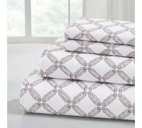 Modern Threads Printed 4-Piece Extra Soft Bedding Sheets & Pillowcase Set, Deep Pocket up to 16 inch Mattress Cara King