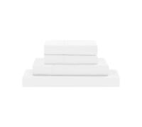 Modern Threads Soft Microfiber Solid Sheets - Luxurious Microfiber Bed Sheets - Includes Flat Sheet, Fitted Sheet with Deep Pockets, & Pillowcases White Twin