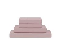 Modern Threads Soft Microfiber Solid Sheets - Luxurious Microfiber Bed Sheets - Includes Flat Sheet, Fitted Sheet with Deep Pockets, & Pillowcases Cameo Rose Full