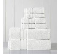 Modern Threads Super Absorbent & Quick Dry-600 GSM-Soft & Plush, Cotton, White, 27 in x 54 in