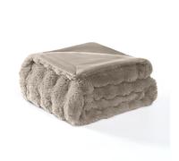 Modern Threads Water-Resistant Faux Rabbit Fur Pet Blanket for Dogs & Cats - Ultra-Soft Couch, Bed & Crate Protector, 30x40 Brown