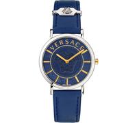 Modern Timepiece V-Essential Silver Leather - female - Versace - Watches - Gray - ONE SIZE - Accessories ONE SIZE