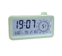 Modern Timer Clock with Temperature Display and Customizable Alarms to Keep Your Schedule on Track (Green mint)