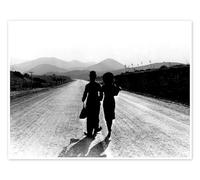 Modern Times, Charlie Chaplin, final scene Poster 18 x 13 cm Black and white Wall art Wall decor