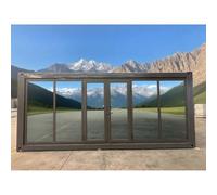 Modern Tiny House for Sale, Mobile Expandable Container Home, Prefab Modular Tiny Home Cabin with Glass Doors, Full Bathroom & Plug-and-Play Utilities, Great for Lakeside Tiny House Living