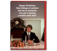 Modern Toss Brainbox Candy Official Rude Christmas Card - 'Got A Problem ’- Hilarious Xmas Cards For Him Her Men Women Friends Family - Festive Seasonal Cartoon Humour