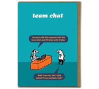 Modern Toss Official - Funny Birthday Card - ‘Team Chat’ - Cheeky Birthday Cards - Hilarious Cartoon Comedy - Birthday Humour Cards - For Him Her Men Women Friends
