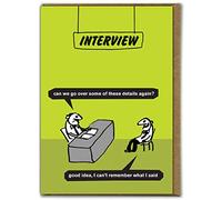Modern Toss Official Funny Birthday Card - 'Work Office - 'Interview' - Perfect for Friends Mates Him Her Boy Girlfriend Colleague Partner - Sold by Brainbox Candy