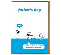 Modern Toss Official Funny Father's Day Cards - 'Remote Control' - Hilarious Joke Card For Dad - To Go With Fathers Day Present or Gift