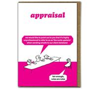 Modern Toss Official Rude Birthday Cards Funny Humorous Happy Birthday - 'Appraisal' - Perfect For Best Friends Workmates Him Her Boyfriend - Sold By Brainbox Candy