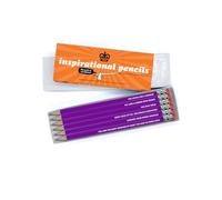 Modern Toss Official Workplace Humour - 'Inspirational Pencils' - Pencil Gift Set - 6 Pack - Cheeky Stationery For The Office - Novelty Gift Ideas - Birthday Christmas - For Him Her Men Women Friends