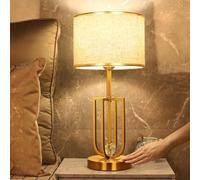 Modern Touch Dimming Table Lamp with Vintage LED Crystal Design for Desk Lighting