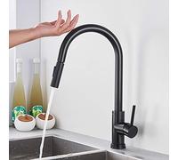 Modern Touch Sensor Kitchen Faucet - 360° Swivel Brass Mixer, Pull Down Sprayer with 2 Spray M, Hot & Cold Water Tap for Easy Use and Convenience.
