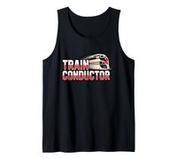 Modern Train Conductor High Speed Rail Design Tank Top