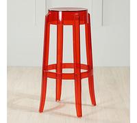 Modern Transparent Acrylic Stackable Bar Stools Backless for Kitchen Living Room Bedroom Office