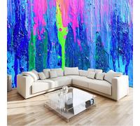 Modern Trendy Paint Graffiti 3D Print Wallpaper, Non-Woven Wall Mural for Living Room Bedroom Background - 150 x 105 cm (W x H) Decoration Poster Picture Mural Wallpaper (Not Peel and Stick)