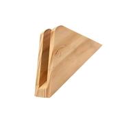 Modern Triangular Wood Tissue Box Cover with Natural Grains, A | Sturdy Wood Triangle Shape with Modern Designs, Suitable for Kitchen Countertop or Tabletop and Home Decoration