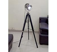Modern Tripod Floor Lamp Industrial Metal Cinema e26 Standing Corner Searchlight - Rustic Reading Adjustable Floor Light for Bedroom Office Decoration