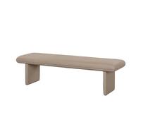 Modern Tufted PU Leather Ottoman Bench Comfortable Footrest Stool for Bedroom & Living Room Stylish Accent End of Bed Furniture (55 * 20 * 16.5 inches)