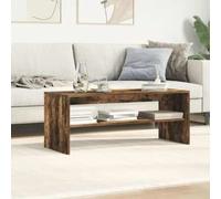 vidaXL TV Cabinet Smoked Oak 100x40x40 cm Engineered Wood