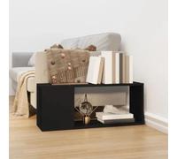 vidaXL TV Cabinet Black Engineered Wood Plasma Stereo Book Cabinet TV Stand