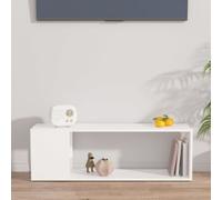 Vidaxl Tv Cabinet White 100X24X32 Cm Engineered Wood, White