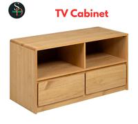 Modern TV Cabinet Storage Stand Media Unit Oak Solid Wood Pine vidaXL