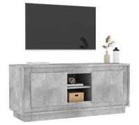 vidaXL TV Cabinet Concrete Grey 102x35x45 cm Engineered Wood UK GF0