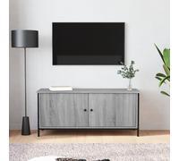 vidaXL TV Cabinet with Doors Grey Sonoma 102x35x45 cm Engineered Wood