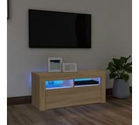 Modern TV Cabinet With LED Light Media Unit TV Stand Entertainment Centre Vidaxl