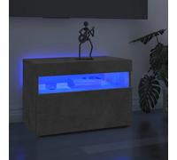 vidaXL - Modern TV Cabinet in Style Concrete Grey with Ambient RGB LED Lights, Versatile Living Room and Bedroom Furniture - 60x35x40cm