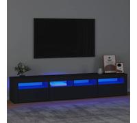 Modern TV Cabinets with LED Lights Media Unit TV Stand Floating TV Stand vidaXL