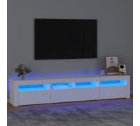Modern TV Cabinets with LED Lights Media Unit TV Stand Floating TV Stand vidaXL