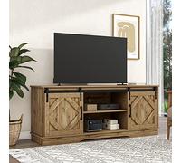 Modern TV nd 150x40x60 cm with 2 Sliding Doors Versatile Shelves for Living Room & Dining Room Rustic Brown Design Perfect for Country Homes