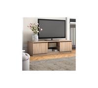 Modern TV Unit 120cm Media Cabinet 2 Doors + Shelf Sonoma Oak