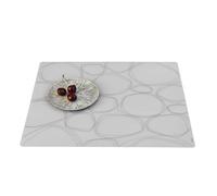 Modern-Twist 1.160 Silicone Table-Mat Set Pebbles Black On Clear