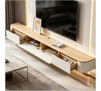 Modern Two-Tone 160cm Floating TV Unit - Wall-Mounted Space-Saving net with Doors & Shelves for Living Room & Bedroom Stylish Entertainment Center for Home Decor