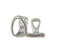 Modern Two Tone Teeth Barbell Body Jewelry Lightweight Brass Stainless Steel Sturdy Design For Gifts And Collections Gold Silver Bridge