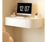 Modern ty Makeup Table Wall-Mounted Corner Dressing Desk with Drawers Stylish Hanging Nightstand for Bedroom & Living Room Space-Saving Storage Solution