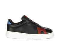 Modern Unisex Leather Trainers Black Red Blue - female - Camper - Sneakers - Black - 7 UK - Shoes 7 UK