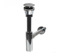 Modern Up Sink Drain Wall Mounted Basin Waste with Bottle Trap With Seal, Anti Odour Plumbing Fitment, Chrome Finish Drain Pipe for Bathroom