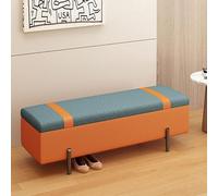 Modern Upholstered Bed End Bench Stylish PU Ottoman with Metal Legs Versatile Storage Chest with Lift Top Perfect for Bedroom Décor & nization