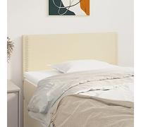 Modern Upholstered Bed Headboard Adjustable Height Support Elegant Cream Design for Bedroom 100x5x78/88 cm Excellent Comfort and Style