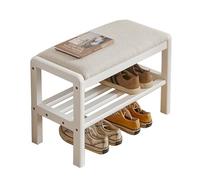 Modern Upholstered Bench for Bedroom & Entryway Padded Seat Dining Bench with Solid Wood Legs Versatile Shoe Rack for Living Room Kitchen Hallway & End of Bed