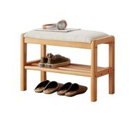 Modern Upholstered Bench for Bedroom & Entryway Padded Seat Solid Wood Legs Stylish Dining Bench Versatile Shoe Rack for Living Room Kitchen Indoor & Hallway