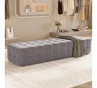Modern Upholstered Bench with Cush Entryway Seating Bedroom Sto Bench Sofa Accent for Living Room Hallway & Bedroom - & table Fur