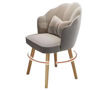 Modern Upholstered Dining Chair, 360° Swivel Accent Chair, Stylish Kitchen & Living Room Furniture, Petal Back Design, Comfortable & Elegant Home Decor