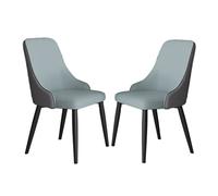 Modern Upholstered Dining Chairs with Sturdy Metal Legs Set of 2 Blue Ideal for Kitchen Dining Room Living Room Comfortable and Stylish Furniture for Home Décor