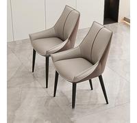 Modern Upholstered Gold Dining Chairs Set of 2 - Stylish Back Armrest Leisure Side Chairs with Golden Legs for Dining Room, Kitchen, Bedroom, and Makeup Room